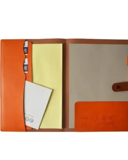 A4 PU Leather Notebook Cover Portfolio Folder